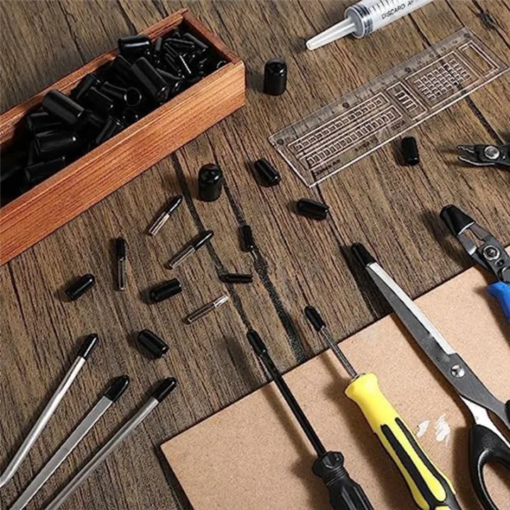 160Pcs%20Flexible%20Screw%20Thread%20Protector%20Caps%20Round%20Vinyl%20Bolt%20Screw%20Cover%20Caps%20In%209%20Size%20-%20Image%202