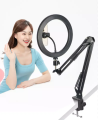 Overhead Video Stand with 10 inch Ring Light and Phone Mount for Drawing, Cooking Video, Facebook, YouTube Live Streaming. 