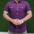 Premium Cotton Half Sleeve Casual Shirt For Men.