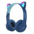 Bluetooth Wireless Earphones Flash Light Bluetooth Headset Kid Girl Voice Control Wireless Headphones Mic Cat Ears Music EarBuds.