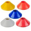 10Pcs Football Cross Training Track Disc Cones - Essential Safety Equipment For Sports Practices.