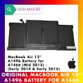 Makbook Air 13" A1496 Battery for A1466 A1405 A1469 LAPTOP BATTERY.