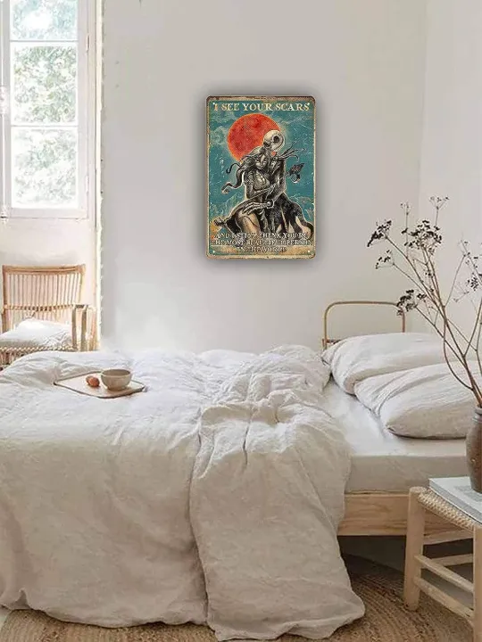 1pc%20Jack%20Skeleton%20and%20Sally%20Tin%20Metal%20Sign%20I%20See%20Your%20Scars%20Inspirational%20Quotes%20Home%20Living%20Wall%20Decor%20Art%20Gift%208%20X%2012%20Inch%20-%20Image%204