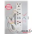 Click (RFL) Safe Multi Plug 2 PIN Multiplaug Socket 5 Port 9 Ft 2 Pin Plug Power Extension Cord. 