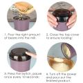 New Mini Kitchen Electric Coffee Grinder Cereals Nuts Beans Spices Grains Grinding Machine Multifunctional Home Coffee Grinder. 