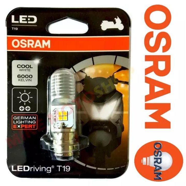 OSRAM T19 WHITE YELLOW MOTORCYCLE H4 LED HEADLIGHT BULB HI / LO BEAM MOTOR OSRAM LED BULB
