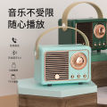 New Creative Gift Bluetooth Audio Retro Mini Portable Wireless Card Car Speaker Desktop Audio.