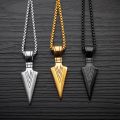 Arrow Necklace For Men Chain Long Pendant Jewelry Chain Punk Rock Gift - Chain. 
