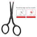 Nose Hair Scissors Rounded Tip Moustache Beard Facial Eyebrow Scissor Trimmer. 