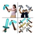 Minecraft Childrens Design Blue Diamond Sword Soft Game EVA Foam Toy Sword Boy Cute Girl Toy Children Christmas Birthday Gift. 