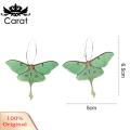 Carat Pendant Earrings Big Round Circle Charm Butterfly Hoop Earrings Fashion Accessories. 