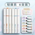 Deli highlighter, highlighter, highlighter, marker, color macaron, Morandi, pastel, soft head.