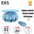 TWS E6S Bluetooth Earphones Wireless Earbuds IN Ear Stereo Noise Cancelling Sports Headsets With Microphone fone Headphones.