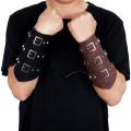 Cosplay Leather Armor Arm Viking Bangles Pirate Knight Gauntlet Wristband Bracer Accessories New Men's Bracelet Punk Hop.