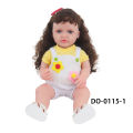 22 Inches Baby Girl Dolls With Doll Clothes Shoes Accessories Soft 55 CM Reborn Realistic Full Silicone Baby Girl New Born Doll. 