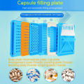 100 Holes Capsule Filling Machine Tray Kit Pill Counting Tray Boost Your Work Efficiency For Pills Tablets. 