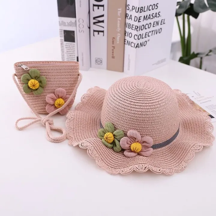 FEEDDI%20New%20infant%20girl%20cap%20beach%20cap%20cap%20beach%20straw%20hat%20cap%20baby%20baby%20shading%20summer%20fisherman%20cap%20-%20Image%202