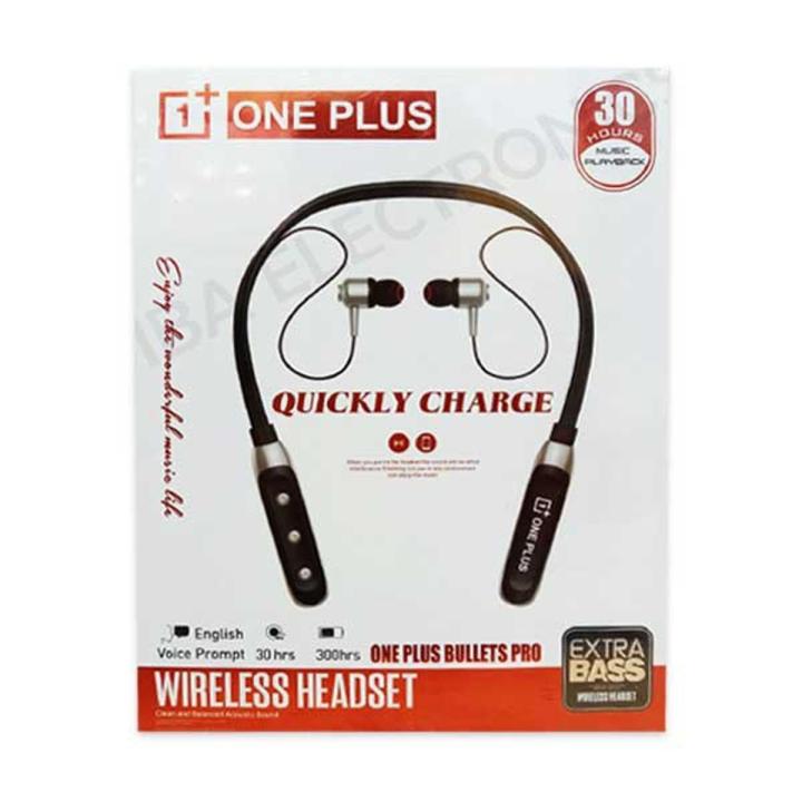 Oneplus Bullets Pro Neckband Bluetooth Earphone 30 Hours Music Playback  Neckband -Wireless Earbud