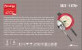 Prestige India Pressure Cooker Nakshatra Cute Red Duo 5liter Induction Bottom (10766).
