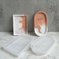 【Toy life hall】Oval Tray Dish Silicone Rectangular Oval Storage Tray Gypsum Mould. 
