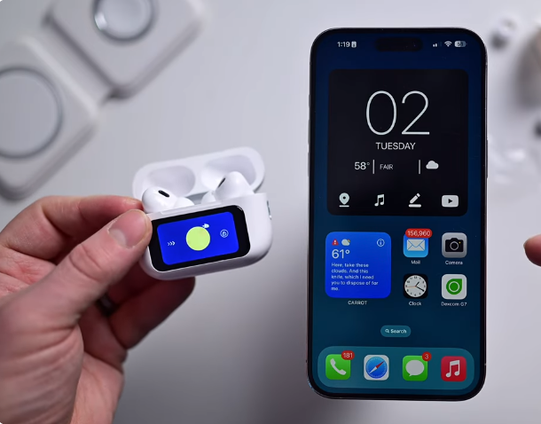 Airpods%20Pro%202%20%20With%20Screen%20Display%20ANC%20/%20ENC%20Dobble%20Dark%20Touch%20Control%20Noise%20Reduction%20Long%20Battery%20%20Bluetooth%20Headphone%20-%20Image%202
