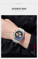 SKMEI 9296 Stainless Steel Fashion Business Luxury Chronograph Stopwatch Waterproof Quartz Watch For Men. 