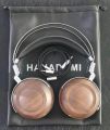 HANADOMI C1 HI-FI Headphones 50mm Beryllium Film Dynamic Stereo Wood Earphone DJ Metal Electronic Music Headband Headset.