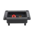 NXFDSIOZ 2PCS 90X78mm Square Binding Post Type Speaker Box Terminal Cup Wire Connector Board. 