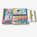 Keep Smiling Solid Pigment Water Color Tin Set 45 Colors.