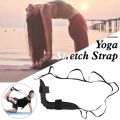 Pilates Yoga Belt Multi-Loop Exercise Stretch Strap with Foot Hook Keep Fit Physical Therapy Dance Belt Flexibility Training.