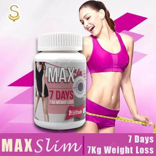 Max Slim 7 Days 7 Kg Weight Loss 30 CAPSULES- (Thailand)
