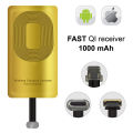 Micro USB Type C Universal Fast Wireless Charger adapter For Samsung Redmi Note iPhone SE Android Qi Wireless Charging Receiver.