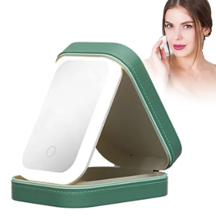 Fashionable%20Makeup%20Bag%20with%20LED%20Light%20Mirror%20Spacious%20LED%20Lighted%20Mirror-equipped%20Mirror%20Cosmetic%20Case%20Compact%20Makeup%20Bag%20for%20-%20Image%203
