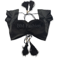 Princess Cut Backless Blouse For Women Black Color. 