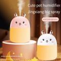 Cute Rabbit Air Humidifier Aroma Diffuser USB Mute Mist Maker For Home Car With Colorful Night Lights Mini Humidificat. 