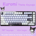 Sanrio Anime Kawaii Kuromi Keycaps Cartoon Style Mechanical Keyboard Key Caps Cute PBT Key Caps Keyboard Accessories. 