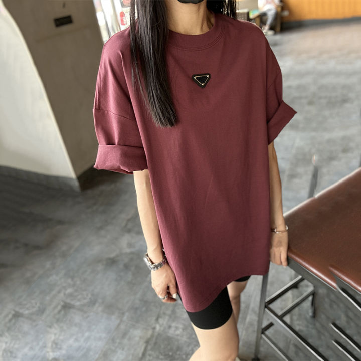 CHOW%EF%BC%86FAY%E3%80%90Inverted%20Triangle%E3%80%91220gPure%20Cotton%20Summer%20Chubby%20Girl%20Loose%20Slimming%20and%20All-MatchingTT-shirt%20-%20Image%203