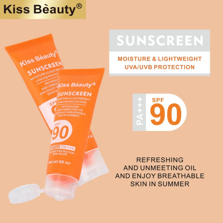 Kiss%20Beauty%20Sunscreen%20Moisture%20&%20Lightweight%20UVA/UVB%20Protection%20SPF%2090%20PA+++%20Waterproof%20Long%20Lasting%20-%20Image%202