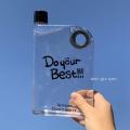 Portable Book Paper Cup Botlte Flat Water Bottle Clear Paper Pad Water Bottle Flat Drinks Kettle Notebook Drink Bottle For Water. 