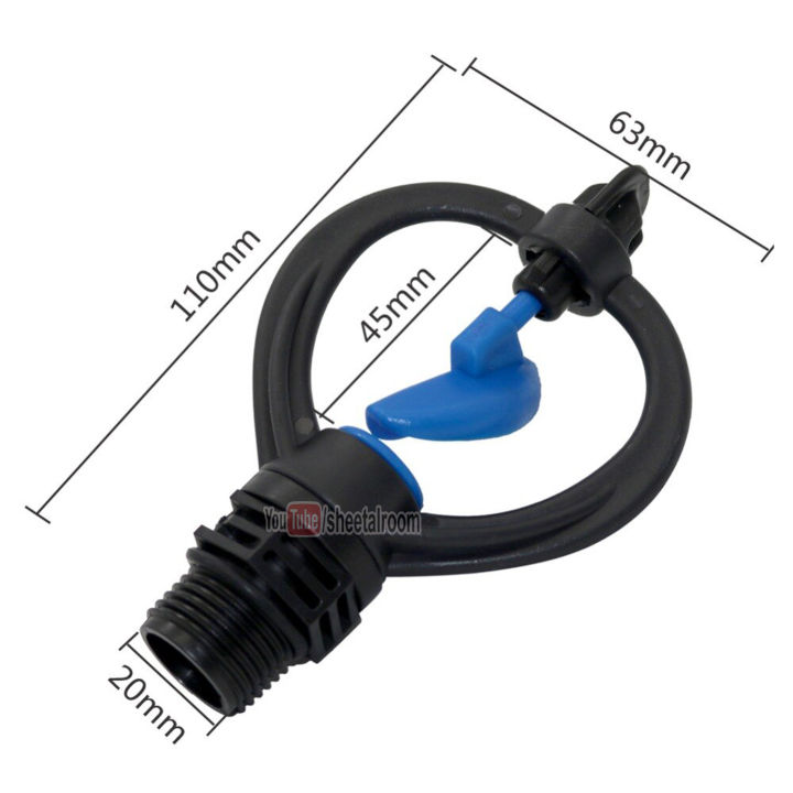 Irrigation%20butterfly%20sprinkler%20Agriculture%20Rotating%20rain%20sprinkler%20Garden%20Watering%20Accessories%20Greenhouse%20Water%20nozzle%201/2%20Inch%20External%20Thread%20-%20Image%202