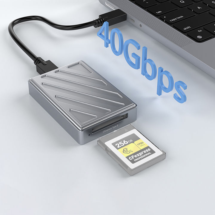 CFexpress Type B Card Reader USB 4.0 Thunderbolt4-Compatible 40Gbps CF ...