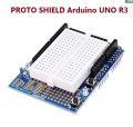 PROTO SHIELD Arduino UNO R3 Proto Shield Kit With Mini Breadboard Prototyping Shield Expansion Board With SYB-170 Mini Breadboard For Electronics Projects.