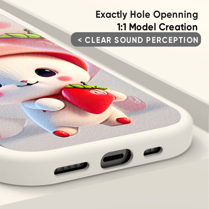 FINDWORLD%20for%20Redmi%20Note%2011/Note%2011S%20Cartoon%20Cute%20Rabbits%20Lambskin%20Texture%20Soft%20Silicone%20PU%20Leather%20Back%20Cover%20Phone%20Case%20-%20Image%208