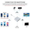 Type-C HUB USB C To HDMI Cable Adapter Splitter C 3 IN 1 4K 3.0 PD Fast Charging Smart Adapter For MacBook Dell.
