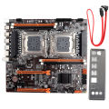 Gigabit lan card motherboard desktop Motherboard Dual Socket Built-in Rear 2 x USB3.0/Gigabit LAN Card X79 with SATA Cable.