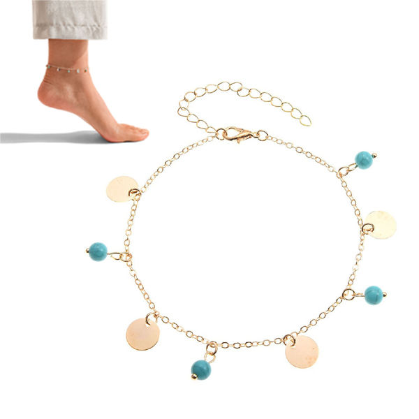 Foot Decoration Hot Selling Payel Set B1 Temple Exhibition Autumn Retro Chain Anklet All-Match Pendant Beach Nupur Jewelry Accessories Birthday Wedding Engagement Bridal Party Great Gift Item for Women MultiColor