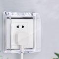 Waterproof 86 Type Switch Protective Cover Splash-Proof Box Kids Safety Electric Plug Cover Power Outlet Socket Protector Home.