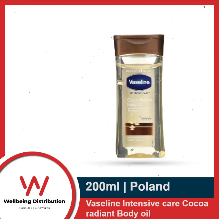 Vaseline Intensive Care Cocoa Radiant Body Gel Oil 200ml / Vitamin B3 Body Oil 400ml/ 200ml | International