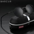 BARCUR TR90 Temples Sunglasses Women Polarized Fashion Sun Glasses Driving Round Ladies Sunglass.