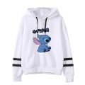 Kawaii Lilo Stitch Anime Funny Cartoon Hoodies Women Cute Ohana Stitch Manga Sweatshirt Graphic Harajuku Hoody Female Couple. 